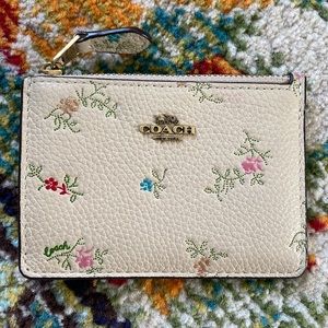 Coach, floral ID and coin case